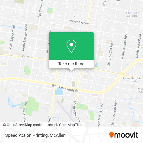 Mapa de Speed Action Printing