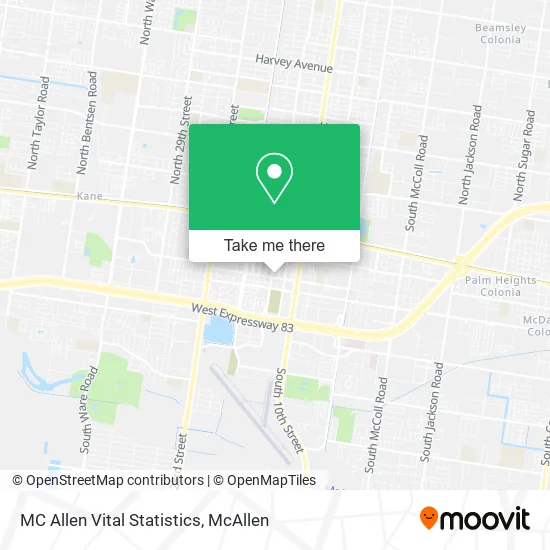 Mapa de MC Allen Vital Statistics