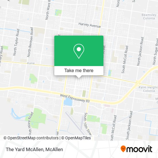 Mapa de The Yard McAllen