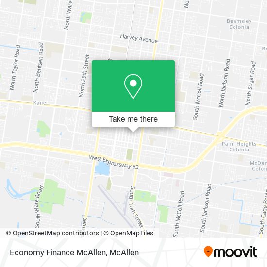 Economy Finance McAllen map