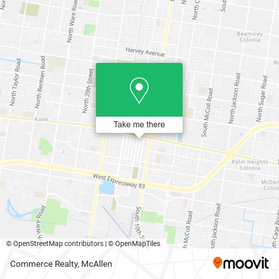 Commerce Realty map