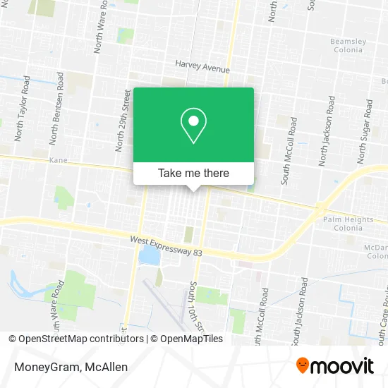 Mapa de MoneyGram