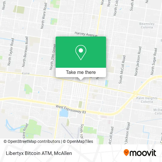 Mapa de Libertyx Bitcoin ATM