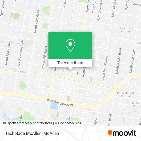 Mapa de Techplace McAllen