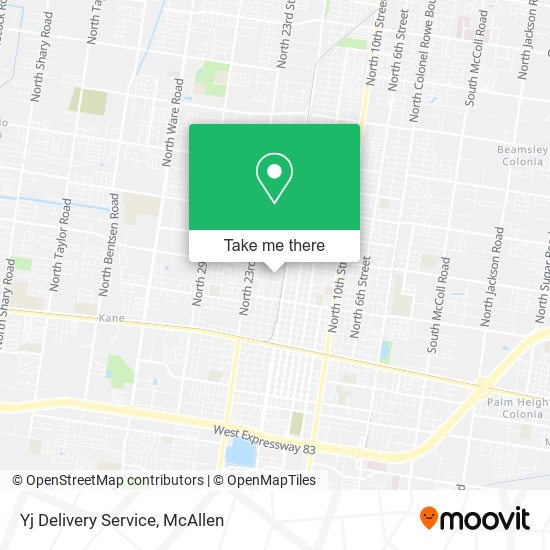 Mapa de Yj Delivery Service