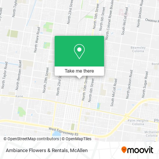 Ambiance Flowers & Rentals map