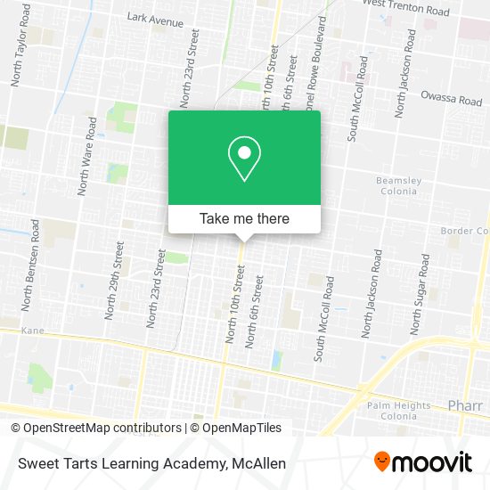 Mapa de Sweet Tarts Learning Academy