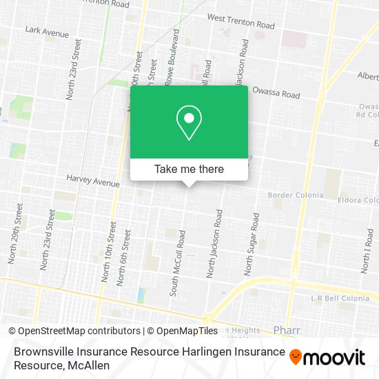 Brownsville Insurance Resource Harlingen Insurance Resource map