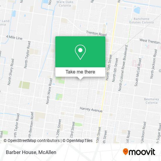 Barber House map