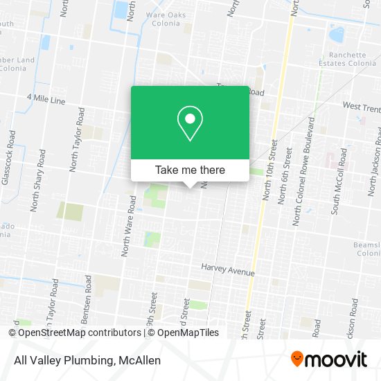 All Valley Plumbing map