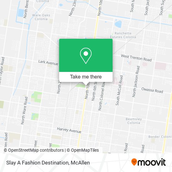 Slay A Fashion Destination map