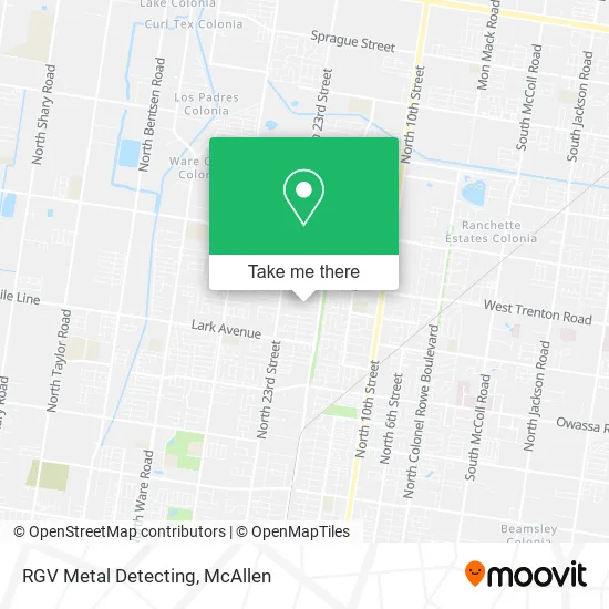 Mapa de RGV Metal Detecting