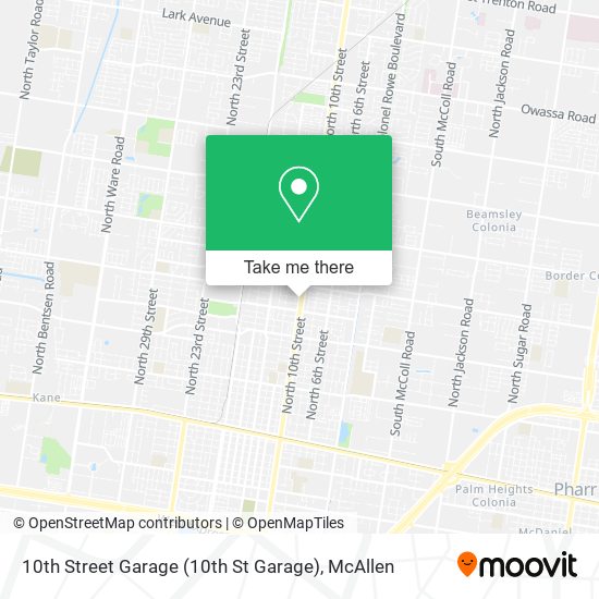 10th Street Garage (10th St Garage) map