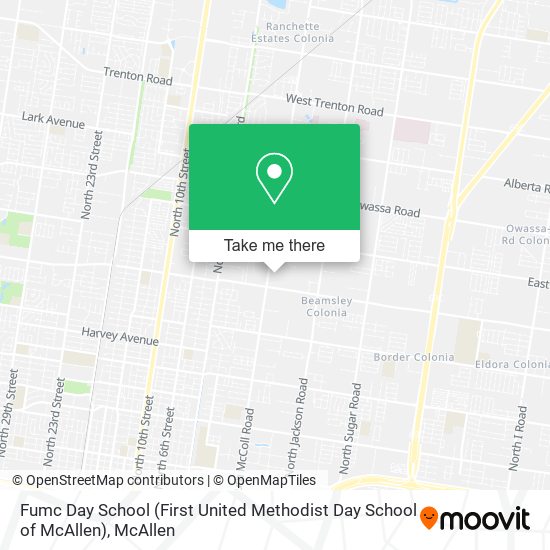 Fumc Day School (First United Methodist Day School of McAllen) map