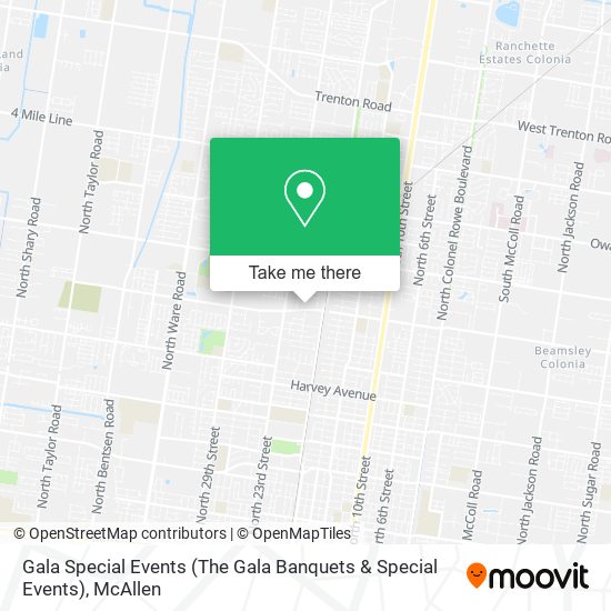 Gala Special Events (The Gala Banquets & Special Events) map