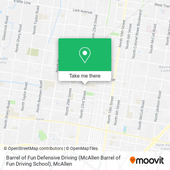 Barrel of Fun Defensive Driving (McAllen Barrel of Fun Driving School) map
