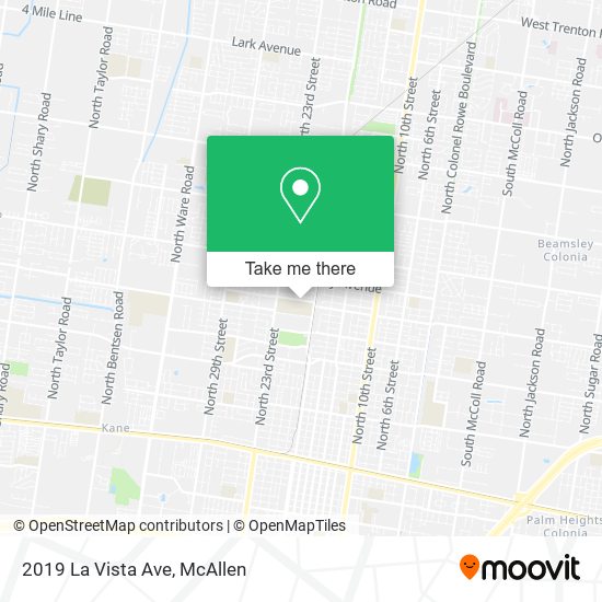 2019 La Vista Ave map