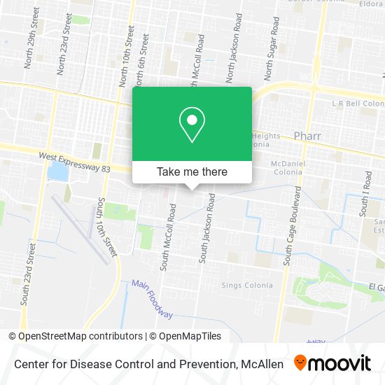 Center for Disease Control and Prevention map