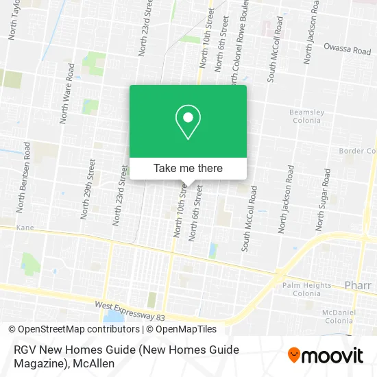 RGV New Homes Guide map