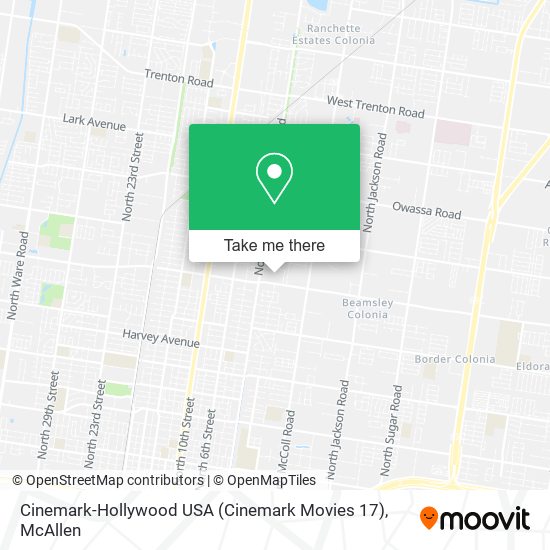 Mapa de Cinemark-Hollywood USA (Cinemark Movies 17)