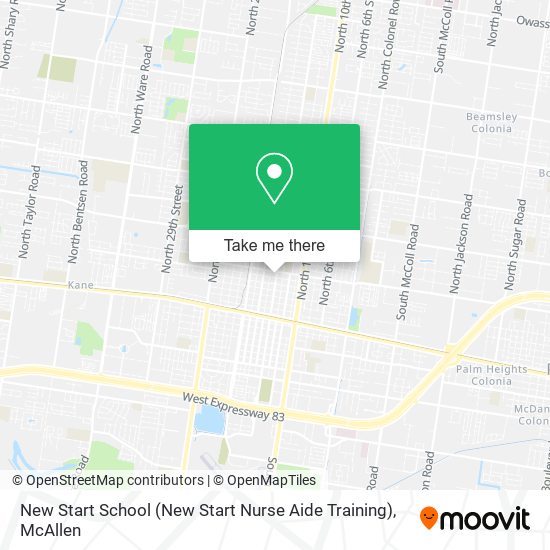 Mapa de New Start School (New Start Nurse Aide Training)