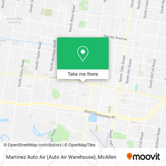 Martinez Auto Air (Auto Air Warehouse) map