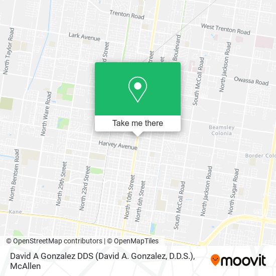 David A Gonzalez DDS (David A. Gonzalez, D.D.S.) map