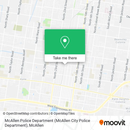 McAllen Police Department map