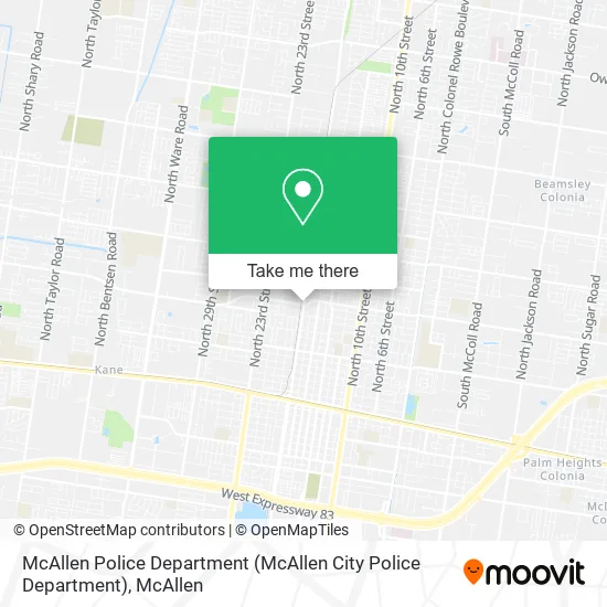 McAllen Police Department map