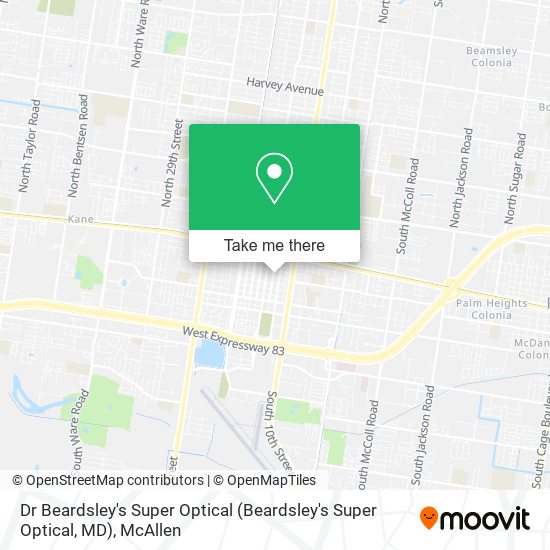 Mapa de Dr Beardsley's Super Optical (Beardsley's Super Optical, MD)