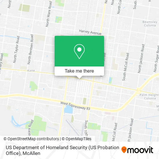 US Department of Homeland Security (US Probation Office) map