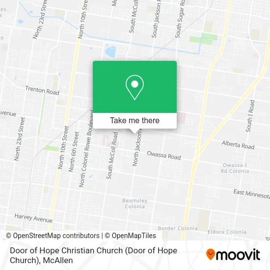 Door of Hope Christian Church map