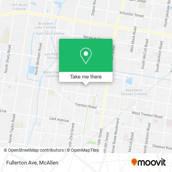 Fullerton Ave map