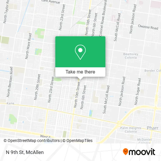 Mapa de N 9th St