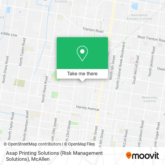 Mapa de Asap Printing Solutions (Risk Management Solutions)