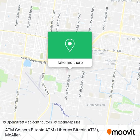 ATM Coiners Bitcoin ATM (Libertyx Bitcoin ATM) map