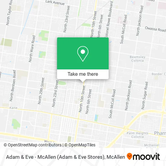 Mapa de Adam & Eve - McAllen (Adam & Eve Stores)