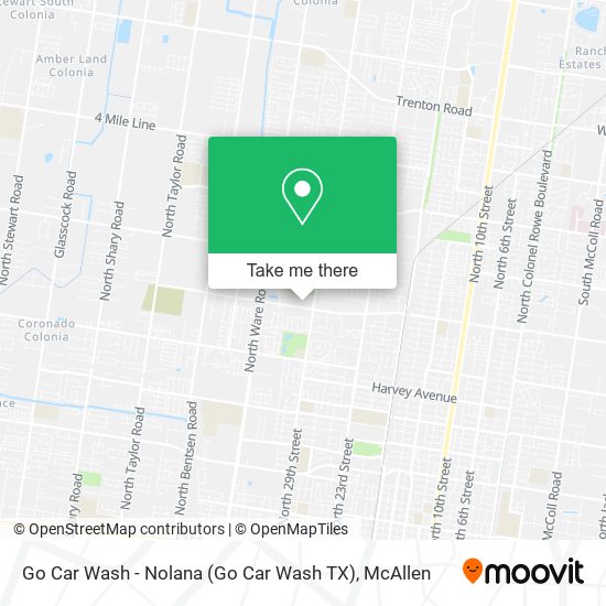 Go Car Wash - Nolana map