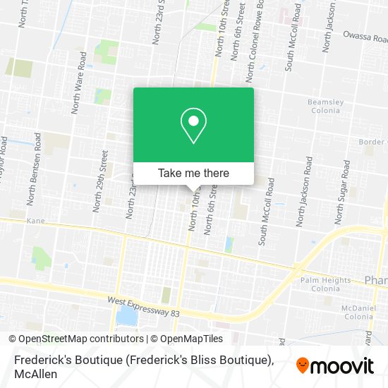 Frederick's Boutique map