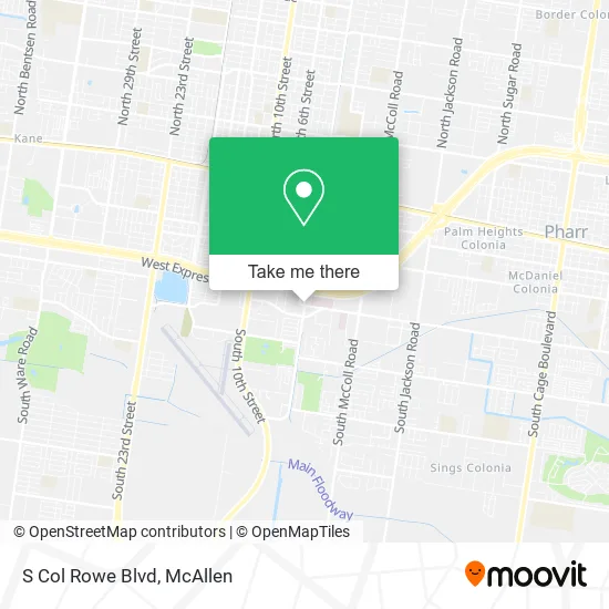 Mapa de S Col Rowe Blvd