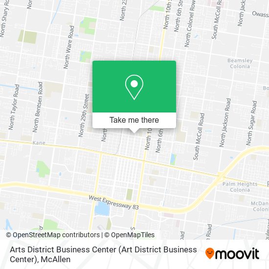 Arts District Business Center map