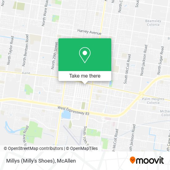 Millys (Milly's Shoes) map