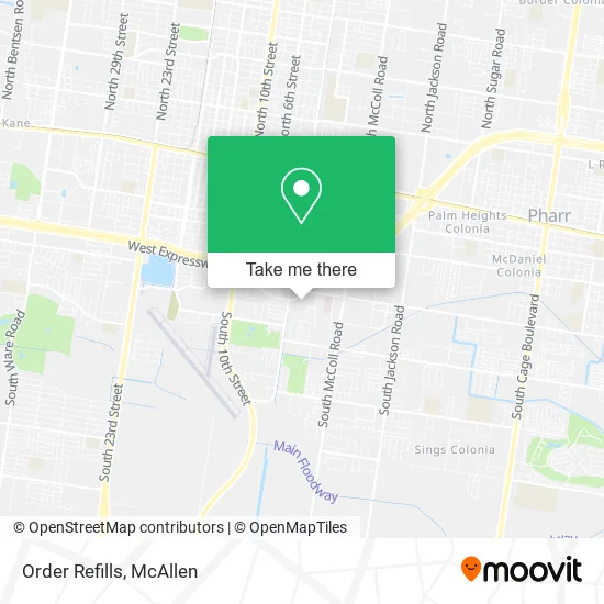Mapa de Order Refills