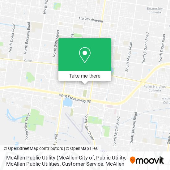 Mapa de McAllen Public Utility