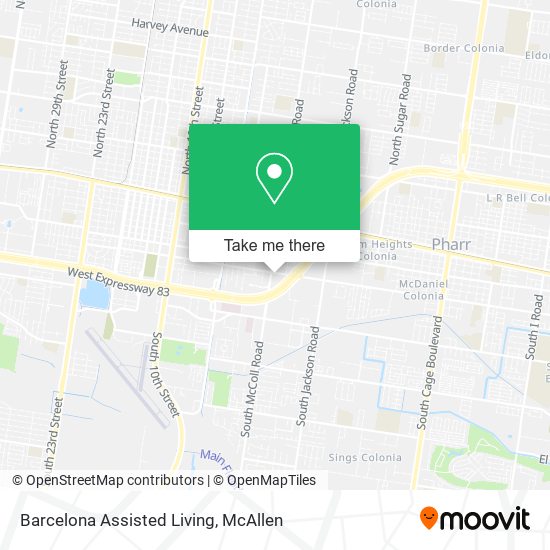 Barcelona Assisted Living map