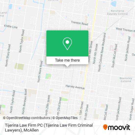 Mapa de Tijerina Law Firm PC (Tijerina Law Firm Criminal Lawyers)