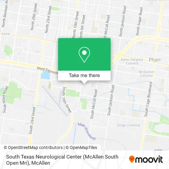 Mapa de South Texas Neurological Center (McAllen South Open Mri)