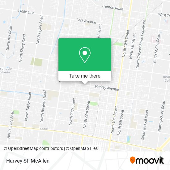 Harvey St map