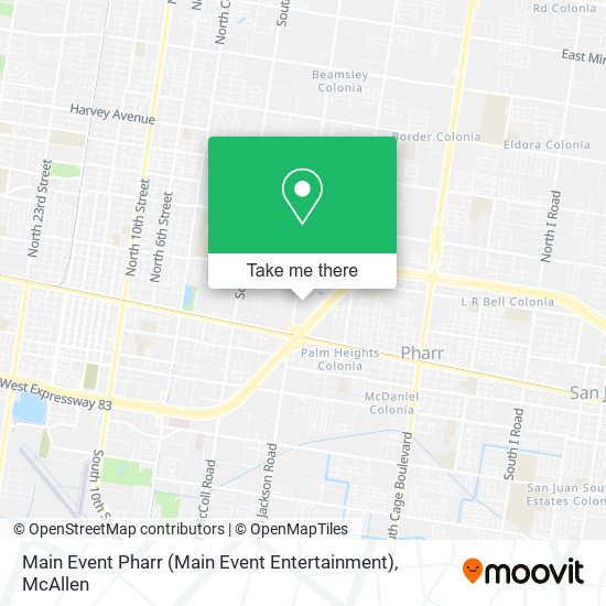 Main Event Pharr (Main Event Entertainment) map