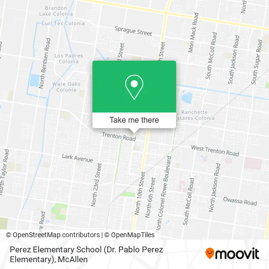 Mapa de Perez Elementary School (Dr. Pablo Perez Elementary)